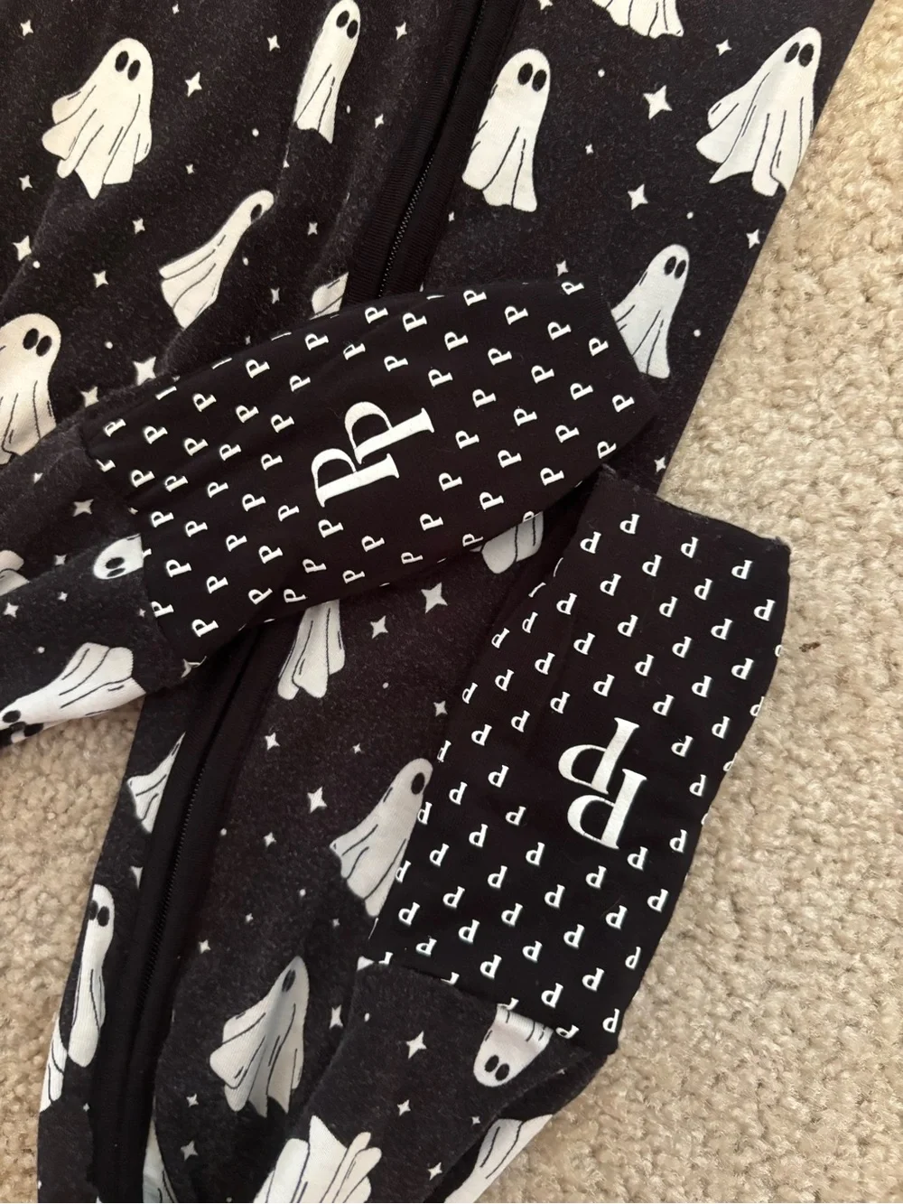 Posh Peanut Ghost Glow in the Dark Bamboo Zippy